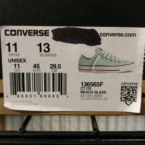 Mint green converse - Picture 2 of 3